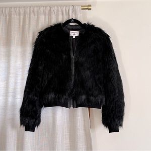 Uniqlo x Carine Roitfield Faux Fur Cropped Coat